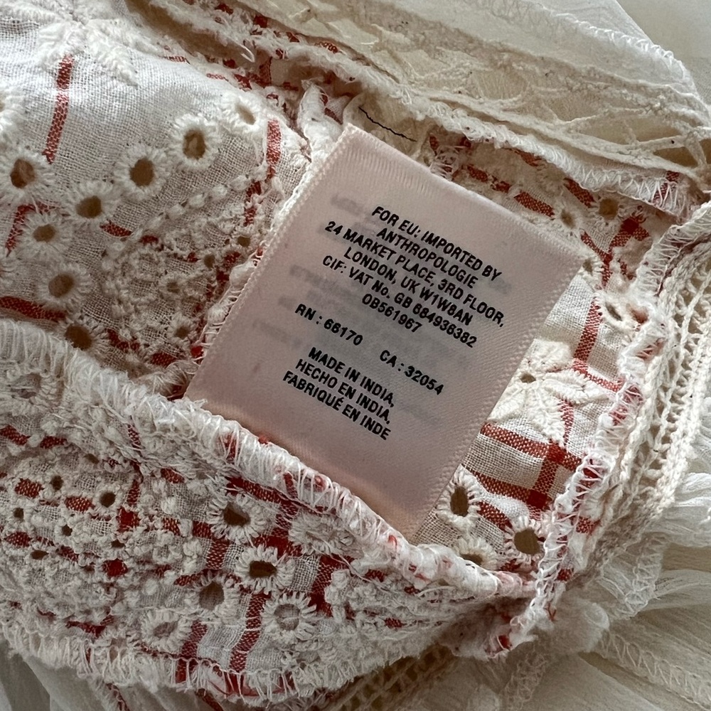 Lace Boho Anthropologie Blouse - Picture 8 of 12